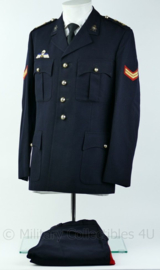 Korps Mariniers Barathea Uniform jas+broek 1975 met parawing Rang Korporaal- Maat 48 - Origineel
