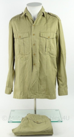 KM Marine tropen uniform set overhemd en broek - 1973 - khaki - maat overhemd 36 - origineel