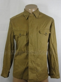 Russische uniform jas- enkel model - met reparatie - maat 50