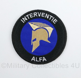 Interventie Alfa embleem Full Colour met klittenband - diameter 9 cm