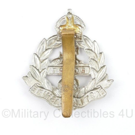 Wo2 Britse cap badge East Lancashire Regiment - Kings Crown  - 5 x 4,5 cm - origineel