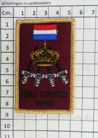 KL Nederlandse leger 1(NLD) CONTCO SFIR Contingentscommando Irak embleem met klittenband - 8 x 5 cm