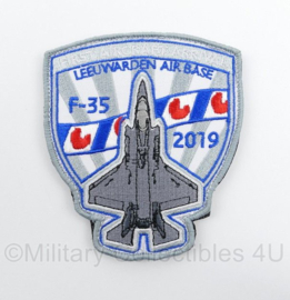 KLU Koninklijke Luchtmacht First Aircraft Arrival Leeuwarden Air Base F-35 2019 embleem - met klittenband - 10 x 9 cm