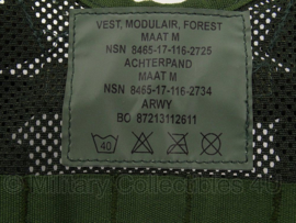 Korps Mariniers Modulair gevechtsvest - Forest Camo - zonder tassen - maat MEDIUM - origineel