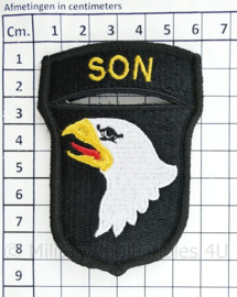 WO2 US Army 101st Airborne Division "SON" patch met klittenband- 8,4 x 6 cm