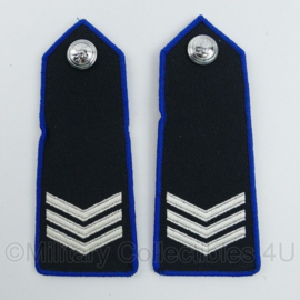 Belgische Gemeentepolitie epauletten Agent Hoofdbrigadier Service Dress PAAR - 14 x 5 cm - origineel