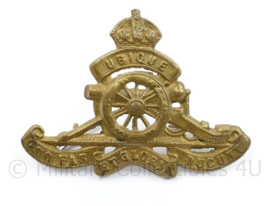 WO2 Britse Cap badge Artillery Regiment Kings Crown - 7 x 5 cm - origineel
