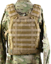 Defensie Profile Equipment Coyote plate carrier inclusief Molle belt  - origineel