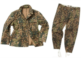 SS m43 camo jas EN broek set - dot 44 erbsentarn