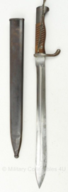 WO1 Duitse Gewehr 98 bayonet G98 Anker-Werke Bielefeld met schede - 50 cm lang - origineel
