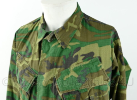 Zeldzaam USMC US Marine Corps Poplin Vietnam oorlog 1970 ERDL camo uniform - Small long - origineel