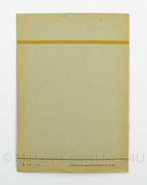 MVO Voorschrift Zo behoort het nr. TC 17 - 1948 - afmeting 15 x 22 cm - origineel