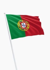 Vlag Portugal - 150 x 225 cm - materiaal Spun-Poly - fabrikant Dokkumer Vlaggencentrale - nieuw gemaakt