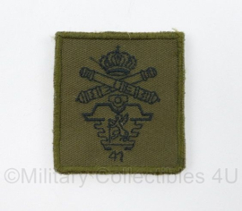 Defensie 41 Afdeling Artillerie borstembleem - met klittenband - 5 x 5 cm - origineel