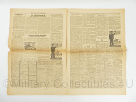 WO2 Duitse krant Tageszeitung nr. 194 20 augustus 1943 - 47 x 32 cm - origineel