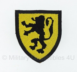 Embleem Stof Vlaamse SS Vlaanderen Waffen SS Flandern Langemarck armschild - zwart/ geel