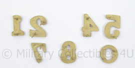 WO2 Duitse epaulet cyphers patina schouderstukken SET - 2,2 cm - verkoop per paar