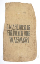 GMZFO For French Zone in Germany jute zak - 55 x 97 cm - gebruikt - origineel