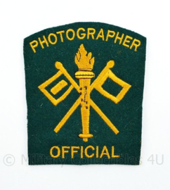 WO2 US Army Official Photographer embleem 8,4 x 9,7 cm.