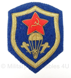 Russische leger USSR Airborne VDV Paratrooper arm embleem - Embroidered luve versie metaaldraad - 8,5 x 6,5 cm - origineel