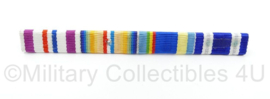 Defensie medaillebalk met 4 batons - Vredesoperaties, Hulpverlening bij Rampen, onbekend en ISAF - 10,5 x 1,5 cm - origineel