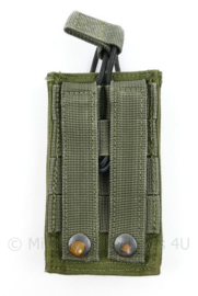 Defensie, Korps Mariniers en US Army groene MOLLE pouch Single Magazin M4 en Diemaco -  13 x 7,5 x 2,5 cm - origineel