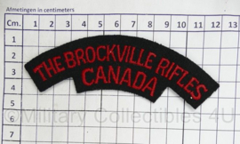 Canadese leger The Brockville Rifles Canada shoulder title - 12 x 4 cm - origineel