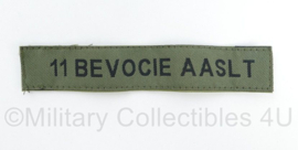 Defensie 11 BEVOCIE AASLT LUMBL Luchtmobiele Brigade naamlint met klittenband - 15 x 2,5 cm - origineel