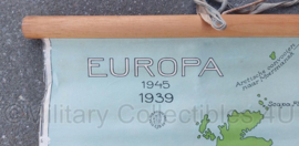 School instructie poster Europa 1939-1945 - 115,5 x 85 cm - origineel