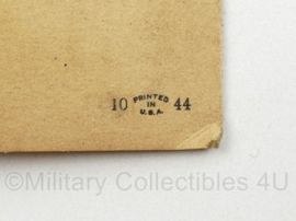 WO2 US Army WWII Variable-Density Gunner's Goggles met 1944 manual en toebehoren - Deens doorgebruikt -  15,5 x 9,5 x 8 cm -  origineel