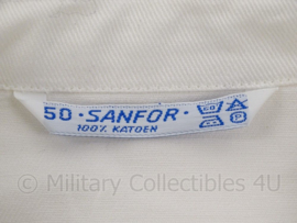 KM Koninklijke Marine ANTIEKE witte tropen uniform jas met opstaande kraag Toetoep - maat 50 - origineel