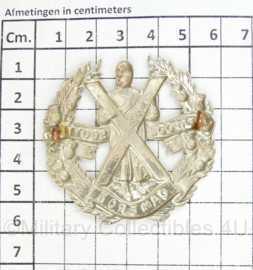 Britse wo2 cap badge Liverpool Scottish Regiment - 5,5 x 5,5 cm - origineel