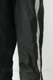 Motorbroek met bretels - zwart met reflectie strips - maat 54R - origineel