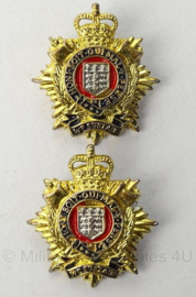 Britse Royal Logistic Corps kraag insigne set - 3 x 3 cm - origineel