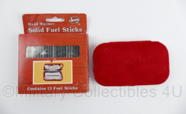 Handwarmer met Solid Fuel sticks - 11,5 x 6,5 x 1,5 cm