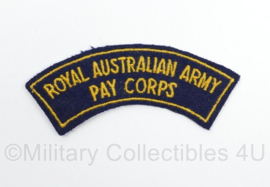Australische leger Royal Australian Army Pay Corps shoulder title - 11 x 5 cm - origineel