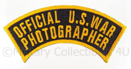 WO2 US Official War Photographer embleem - 10,5 x 3,2 cm