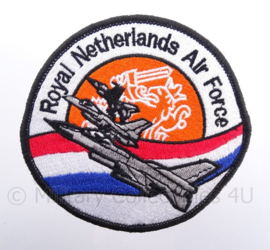 KLu Koninklijke Luchtmacht embleem RNLAF Royal Netherlands Air Force - met klittenband - diameter 10 cm