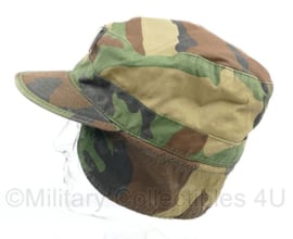 US army woodland cap met originele captain rang - maat 7 ¼ = 58 - origineel