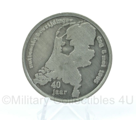 Nederlandse Defensie coin - 40 jaar bevrijdingsdag 1945-1985 - origineel