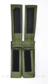 Defensie en korps Mariniers originele Molle Double magazin pouch Pistool Groen - 9  x 2 x 13,5 cm  - origineel