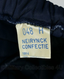 Nederlandse Politie isobroek onderbroek blauw 1984 - 100% polyamide - fabrikant Neirynck confectie - maat 48 - gedragen - origineel