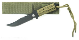 Combat knife 7 inch - zwart of groen