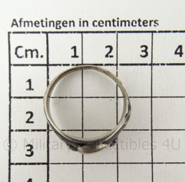 WO2 Duitse SS Gebirgsjager ring met edelweiss - diameter 22 mm