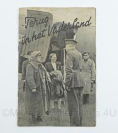 Nederlands boekje uit het Parool. Terug in het Vaderland van rond 1945 - 23 x 15 cm - origineel