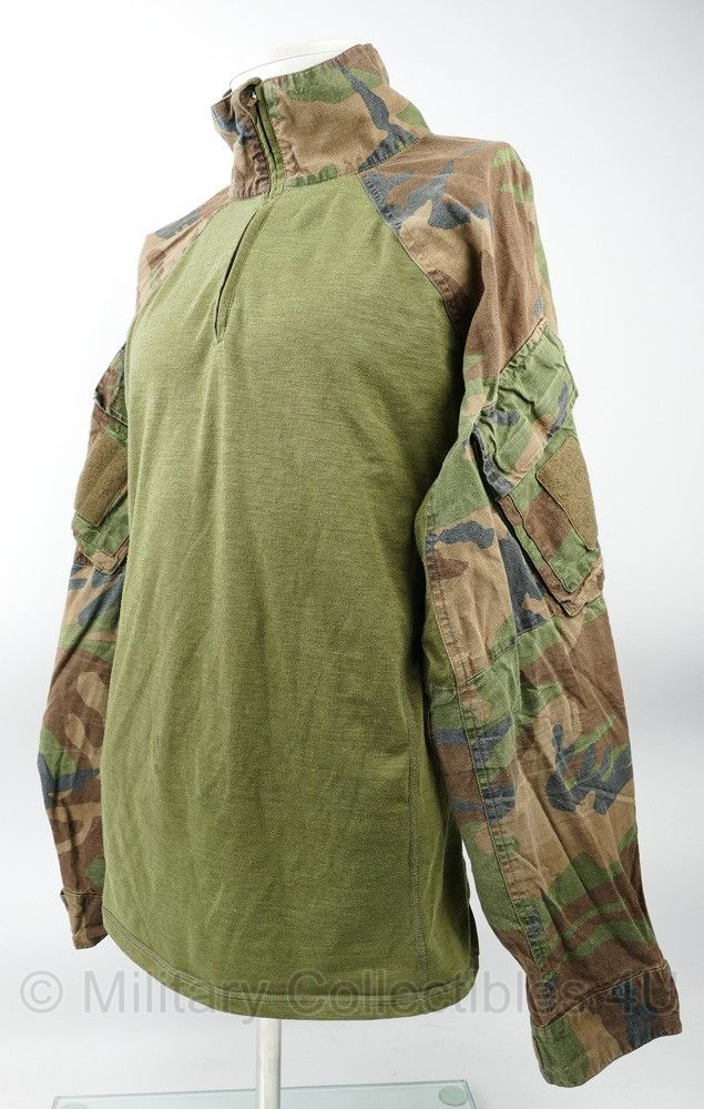 Kmarns Korps Mariniers UBAC Combat Shirt woodland forestcamo Permethrine - Maat Large - origineel