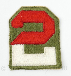 WW2 US 2nd Army patch  embleem - 6 x 5 cm - origineel