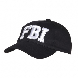 Baseball cap FBI - zwart