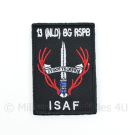 KL Nederlandse leger ISAF 13 (NLD) BG RSPB embleem - met klittenband - 8 x 5,5 cm