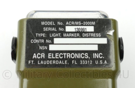 US Army Light marker distress ACR MS 2000M Strobe marker light - schuifknop mist - 12 x 5 x 4 cm - origineel